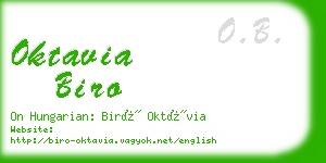 oktavia biro business card